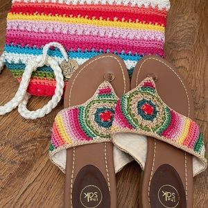 ❤️❤️ THE SAK SANDALS & PURSE USED ❤️❤️
